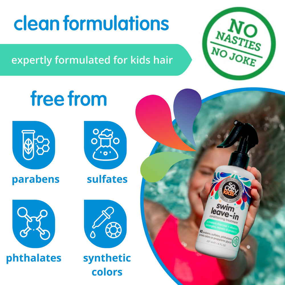 SoCozy Swim vitamin B5 formula nourishes and strengthens hair