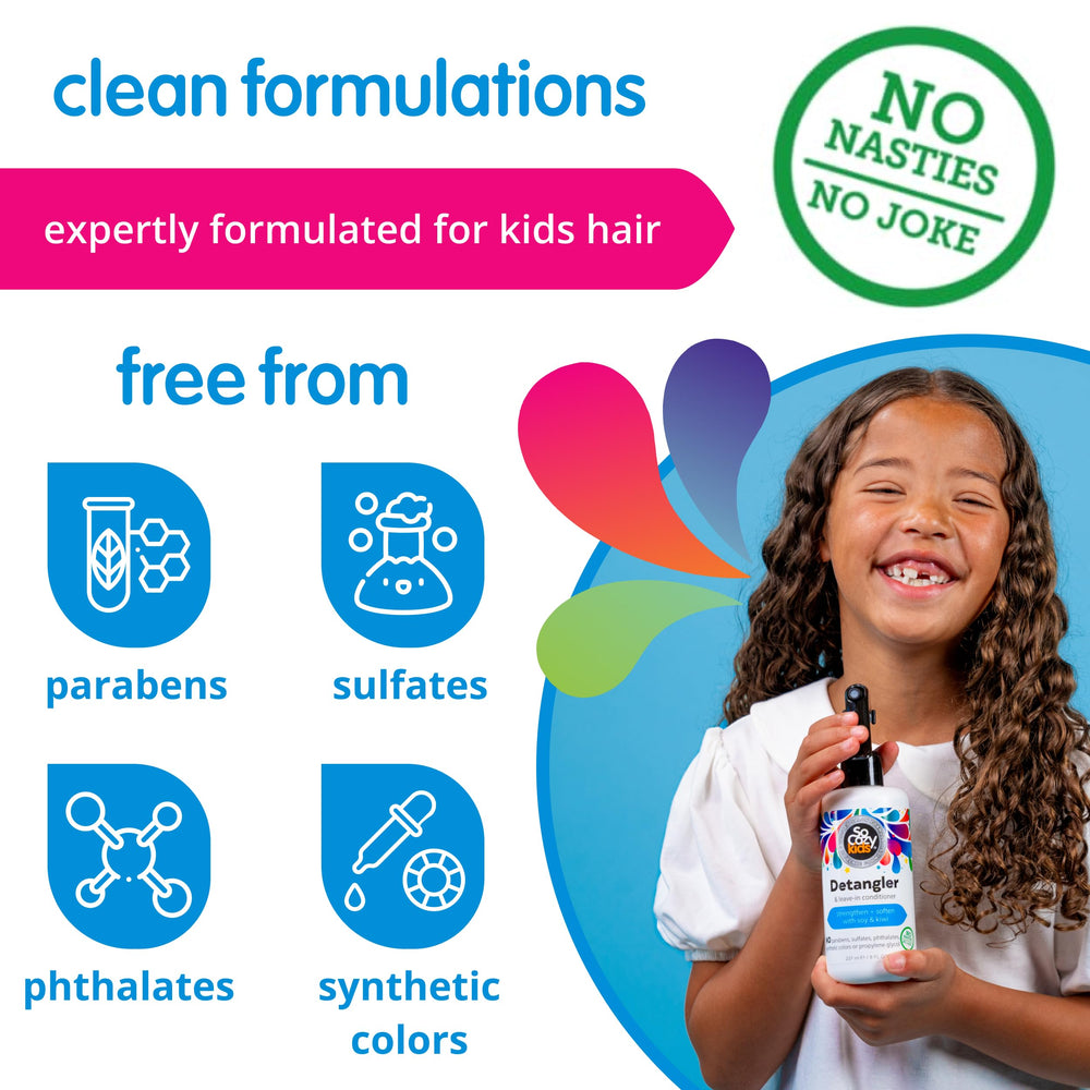 So Cozy uso diario fácil para cabello infantil