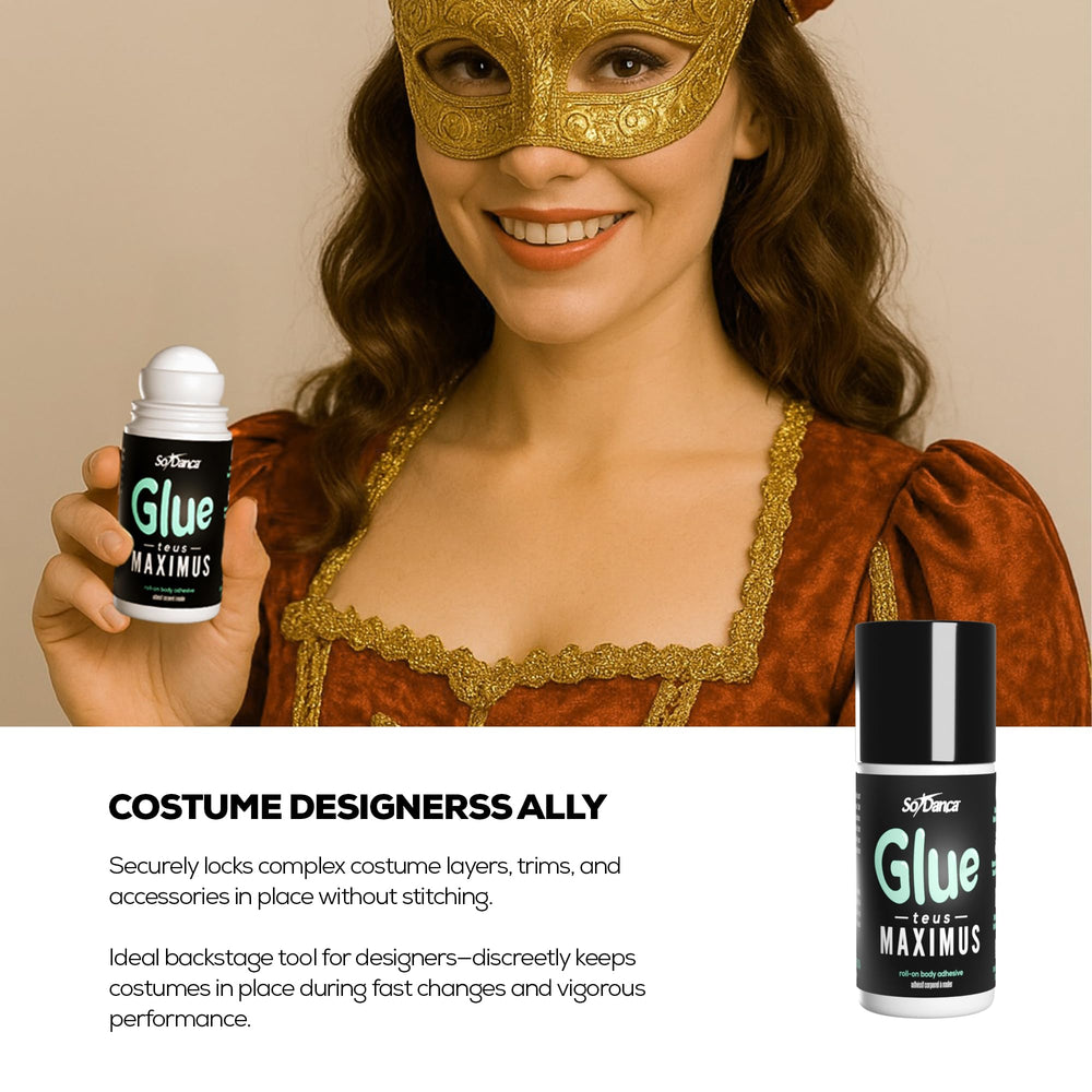 So Danca Glue-teus Maximus Roll-On, aplicador para cobertura sin desorden.