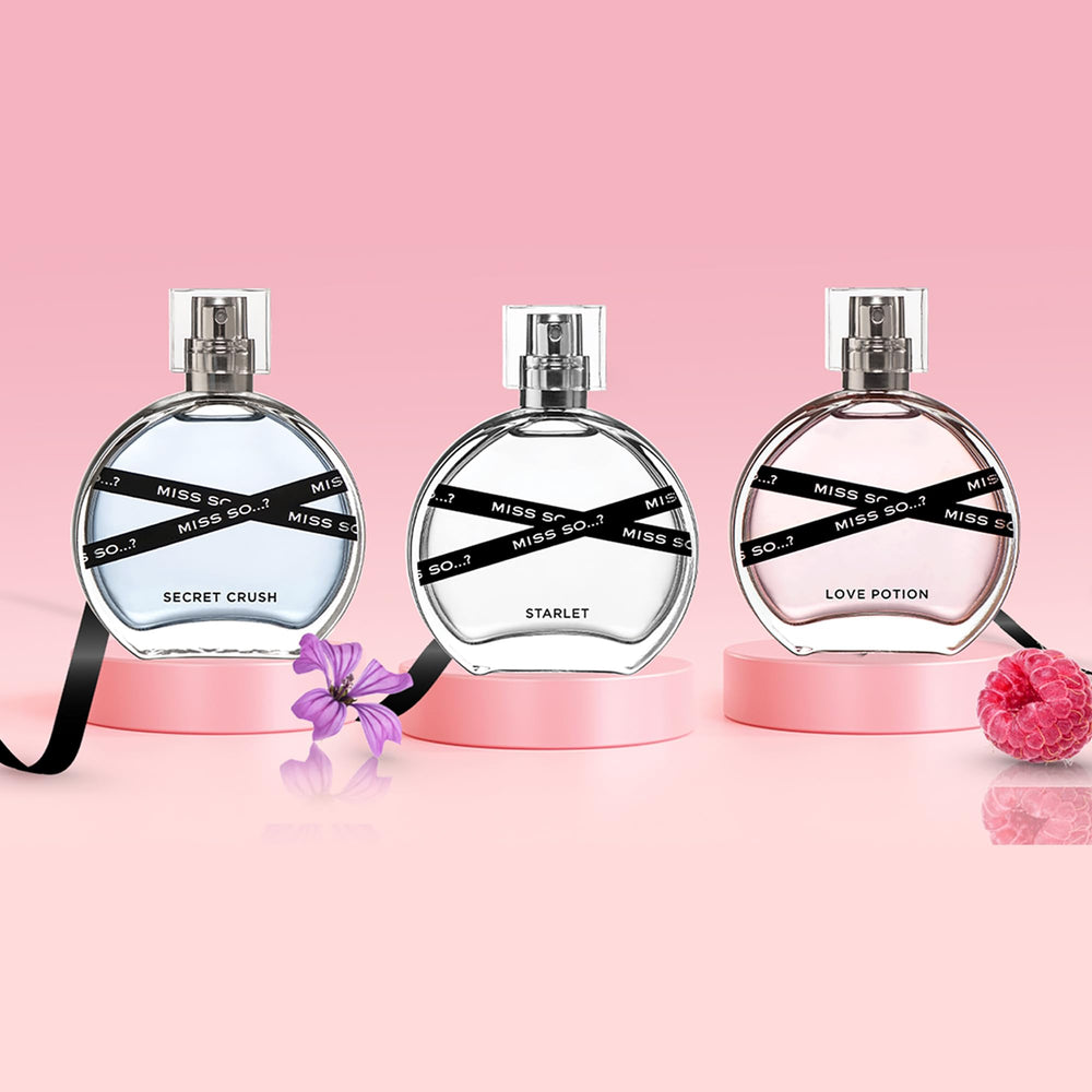 So…? Miss So Set gift idea for lovers of floral, fruity, and vanilla notes.