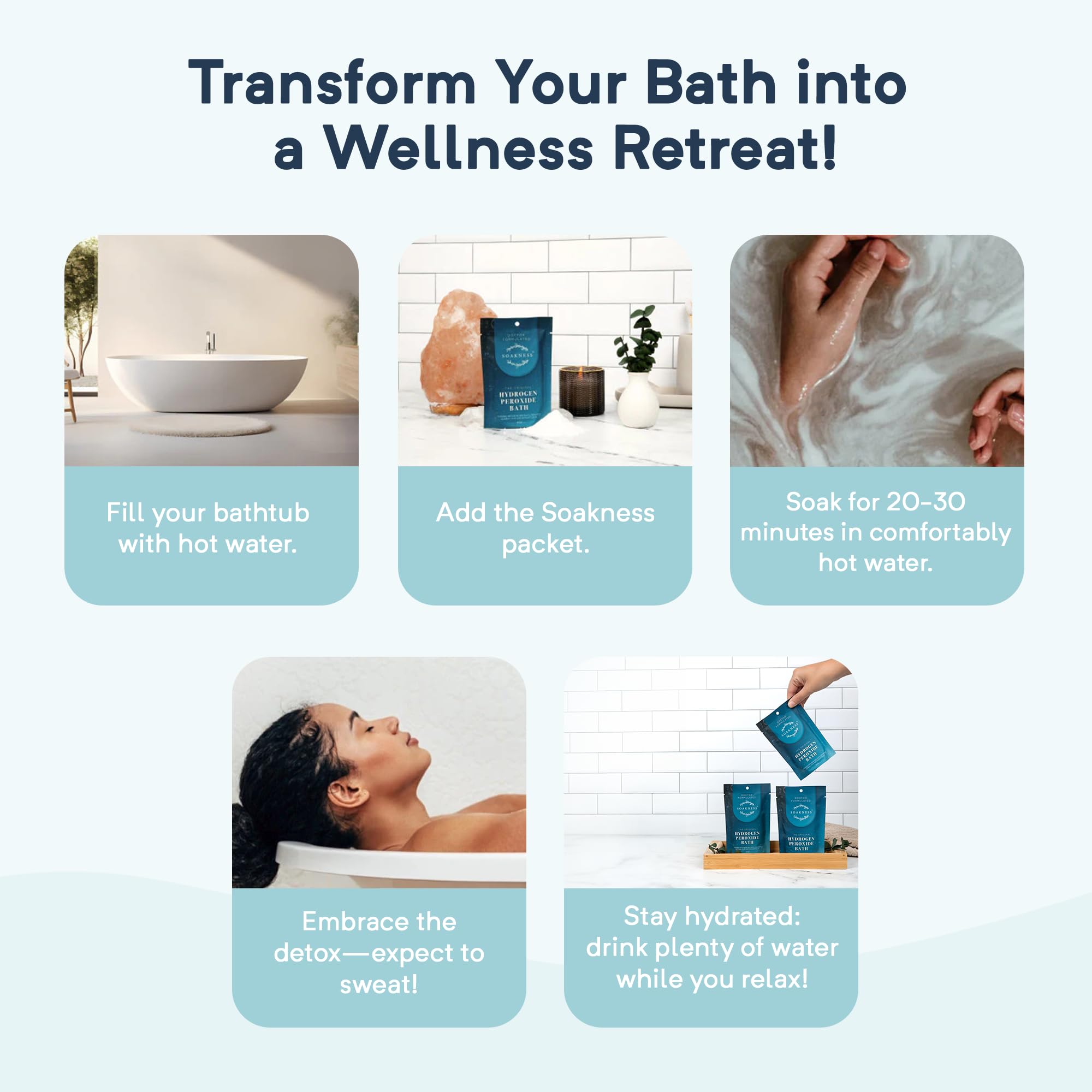 Soakness: experiencia de baño relajante con sales de magnesio