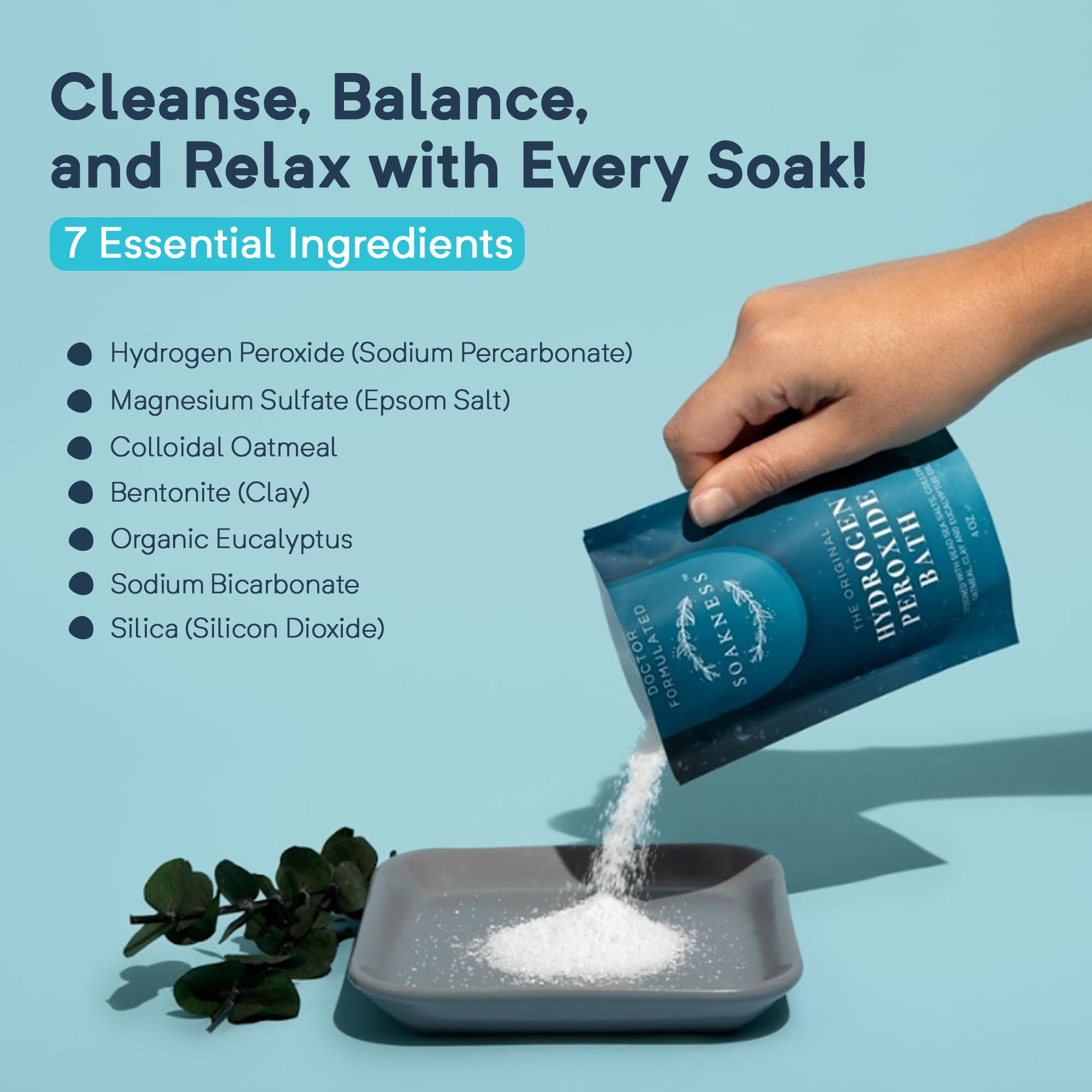 Soakness: cristales de sal epsom para relajación muscular