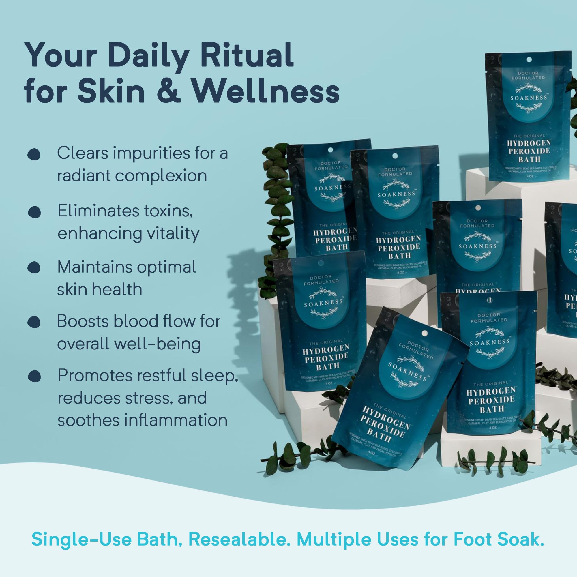 Soakness: piel oxigenada tras detox en baño