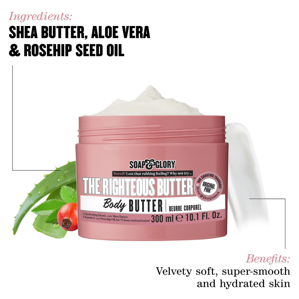 Soap & Glory Aloe vera gel in bottle highlighting soothing moisture