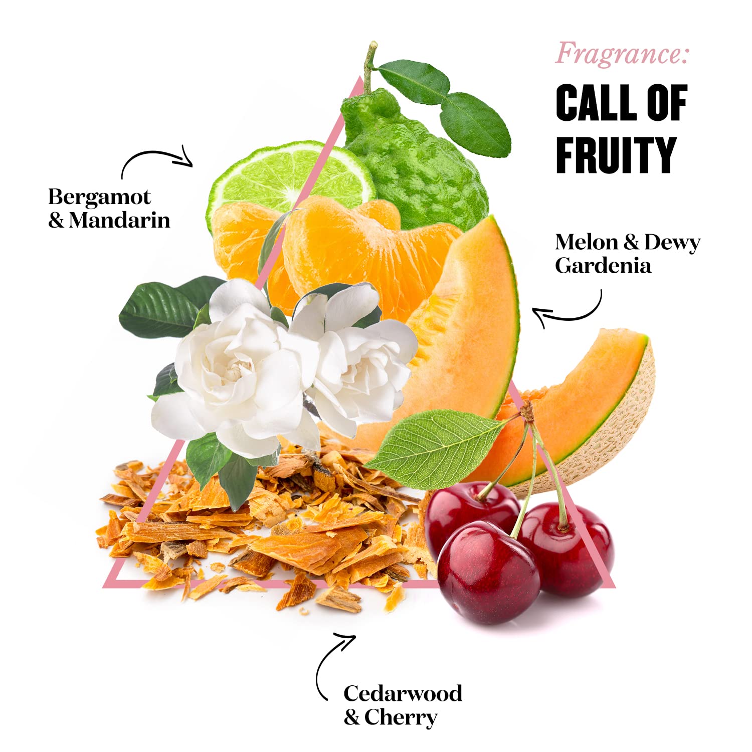 Soap & Glory Call of Fruity 500ml packaging on shelf.