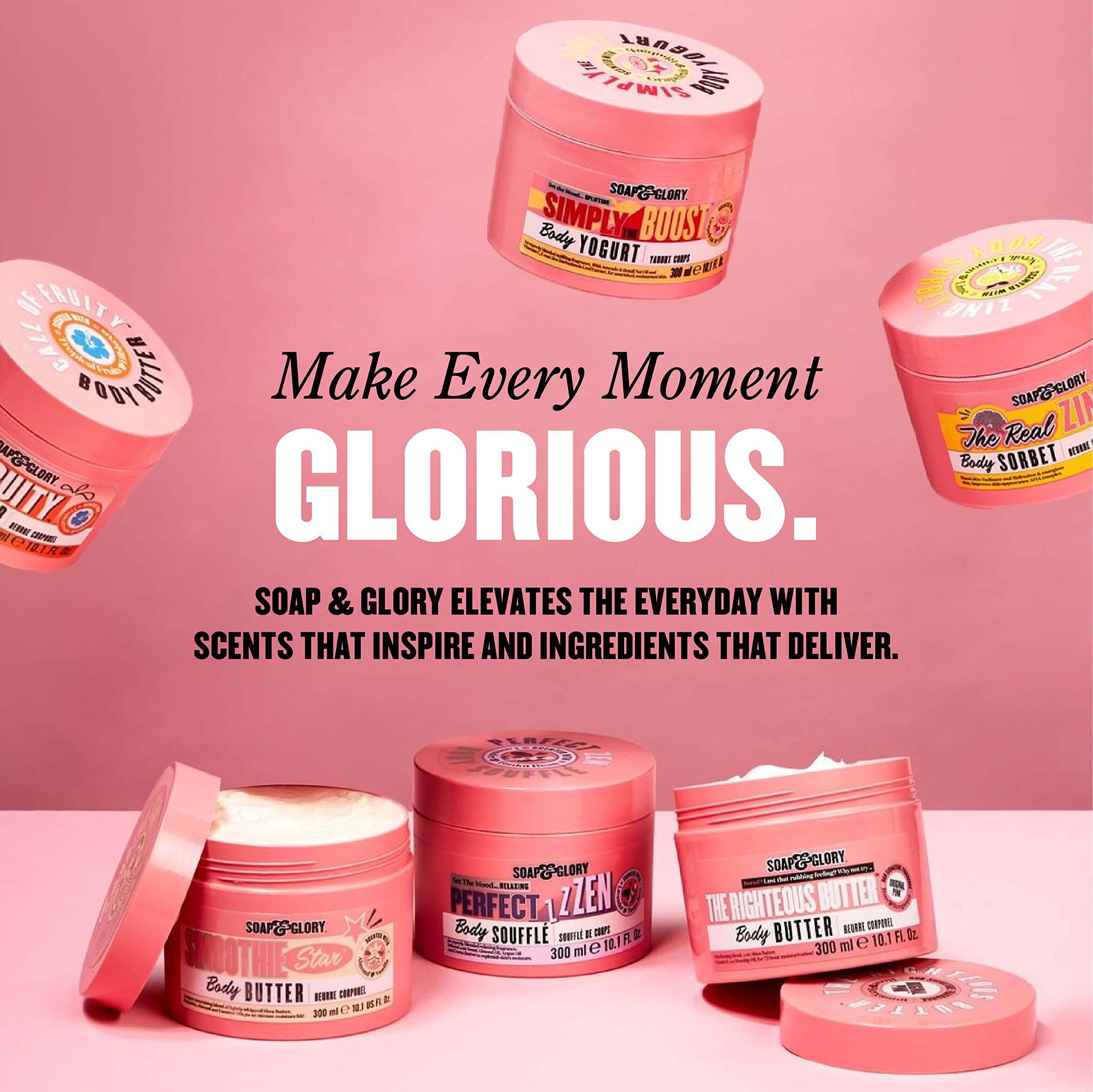 Soap & Glory Call of Fruity packaging with cruelty-free theme.