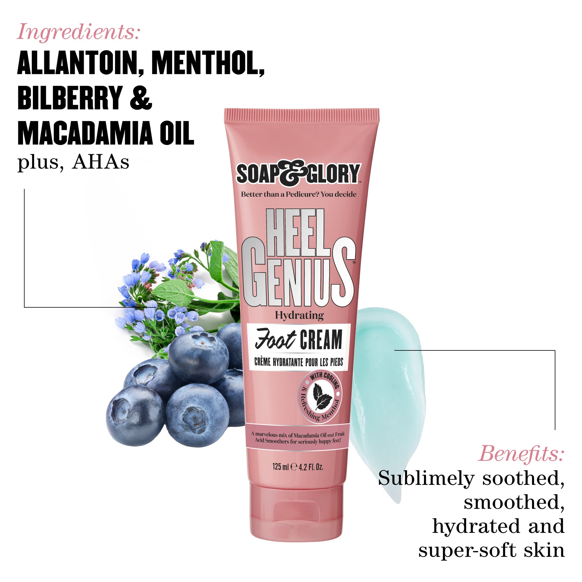 Soap & Glory Heel Genius being applied at night to moisturize rough heels