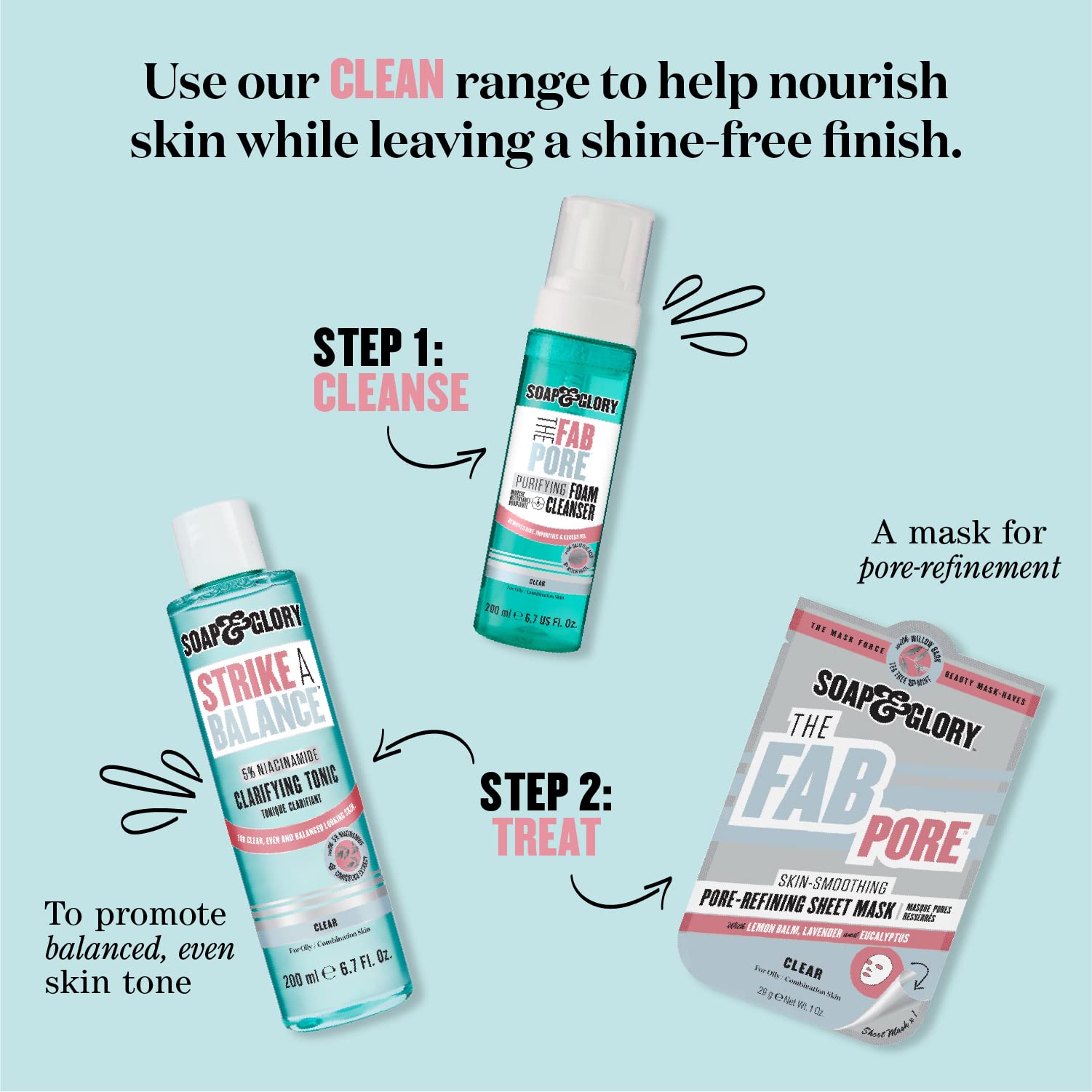 Soap & Glory Vitamina C piel limpia con brillo natural
