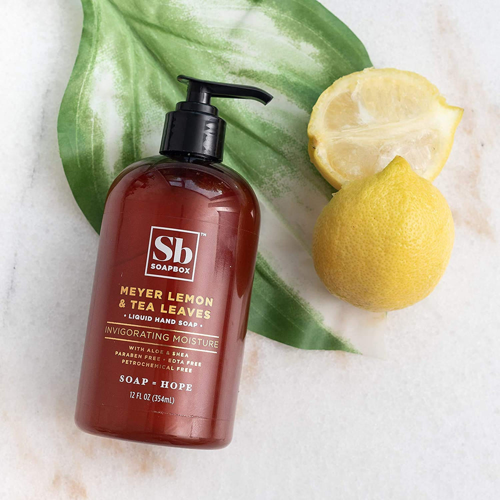 Close-up of Soapbox creamy foaming hand soap lather
