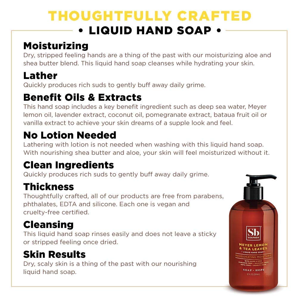 Soapbox gluten-free and paraben-free formula for gentle cleansing