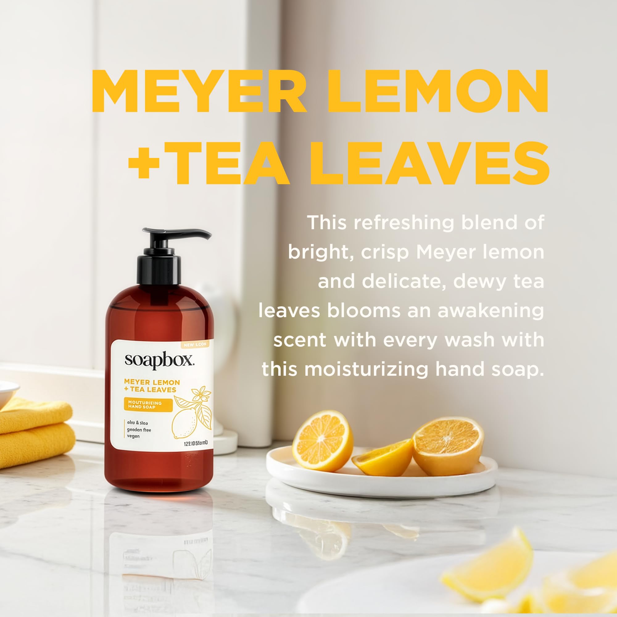 Soapbox Liquid Hand Soap creamy foam close-up highlighting moisturizing lather.