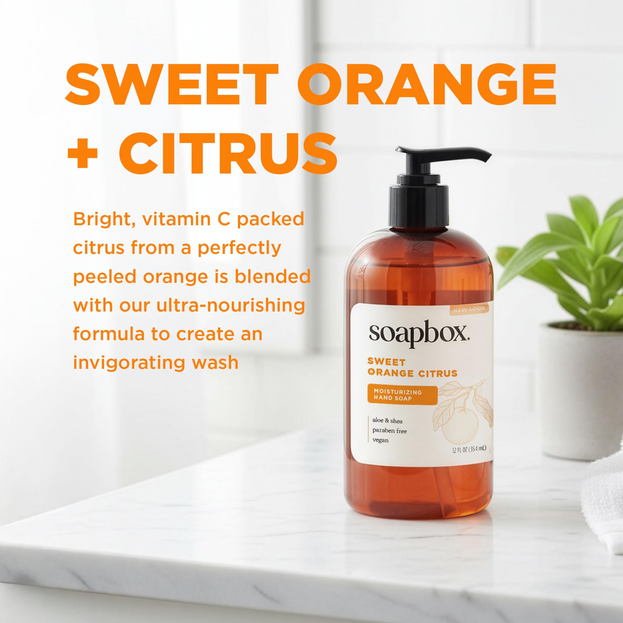 Soapbox Sweet Orange Citrus moisturizing formula keeps hands soft.