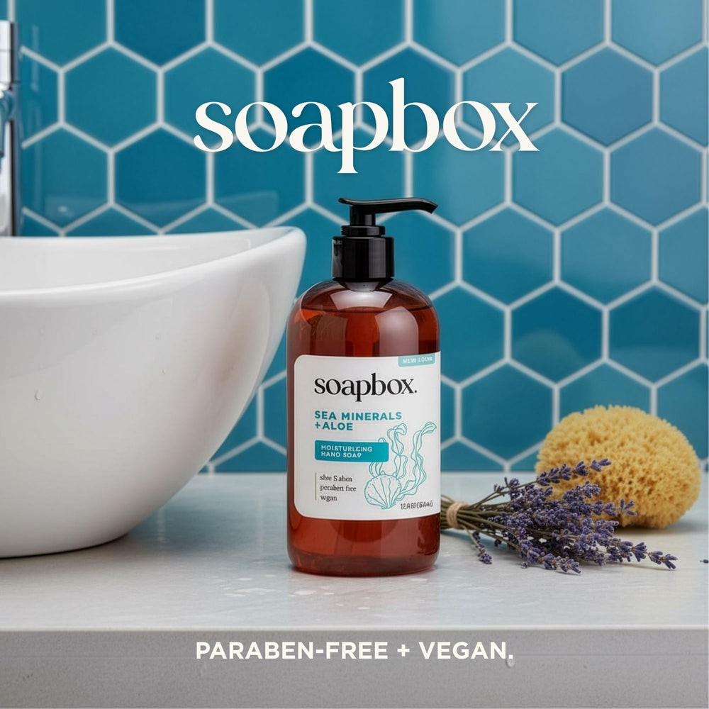 Soapbox-made-in-usa-label signals quality and domestic production.