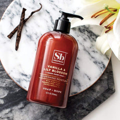 Creamy moisturizing foam from Soapbox hand soap in close-up