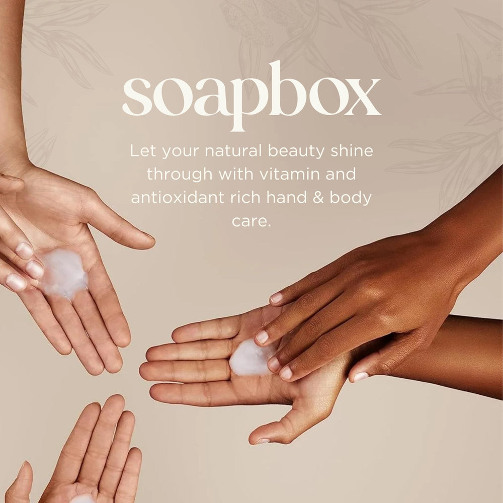 Soapbox formula free from harsh chemicals suits all skin types.