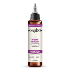 Soapbox Oh My Growth: botella destacada para cabello más lleno y alargado.