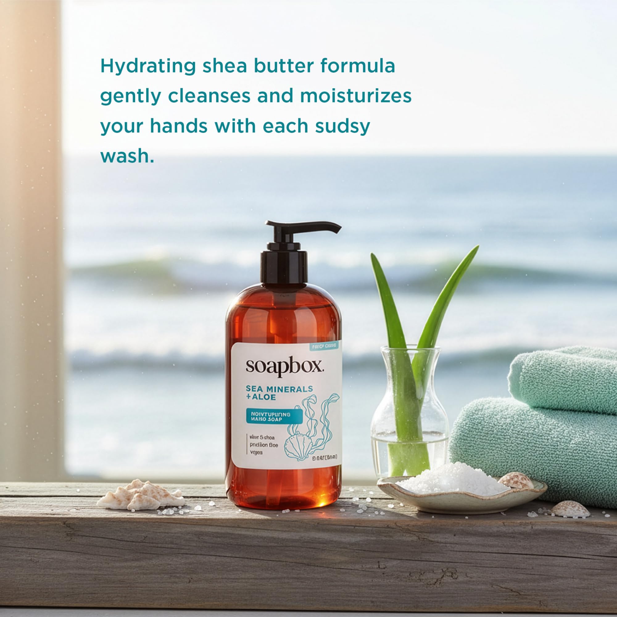 Soapbox shea-butter-hydration keeps skin soft and hydrated after every wash.