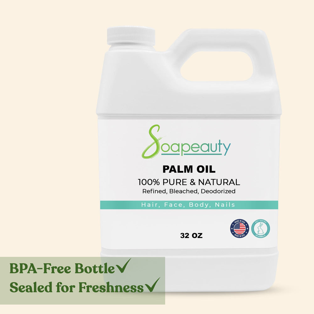 Soapeauty aceite palma 946-ml, base versátil para jabones y cremas.