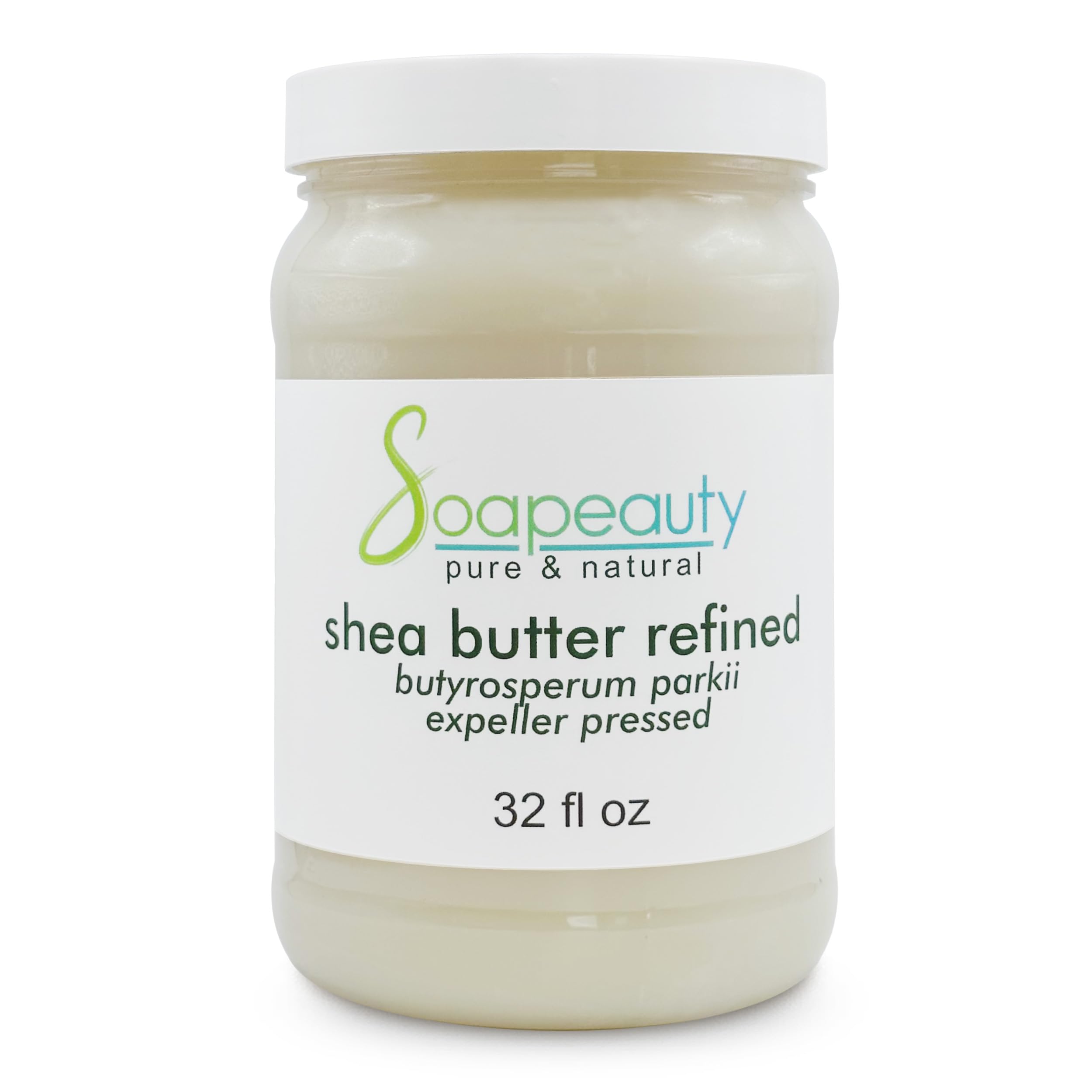 Soapeauty odorless shea butter jar showing pure texture for skincare