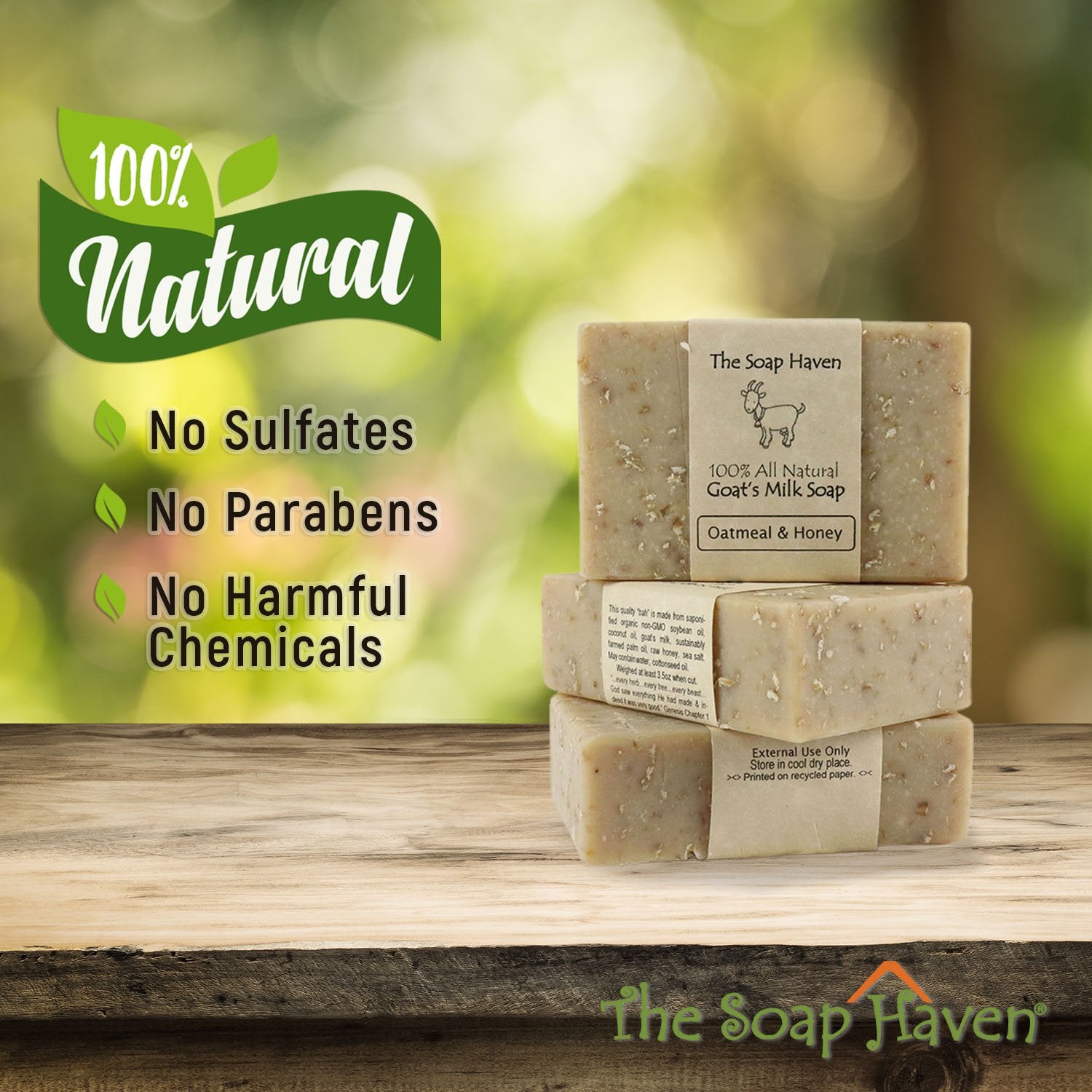 Goat milk close-up emphasizes nourishing, moisturizing natural base.