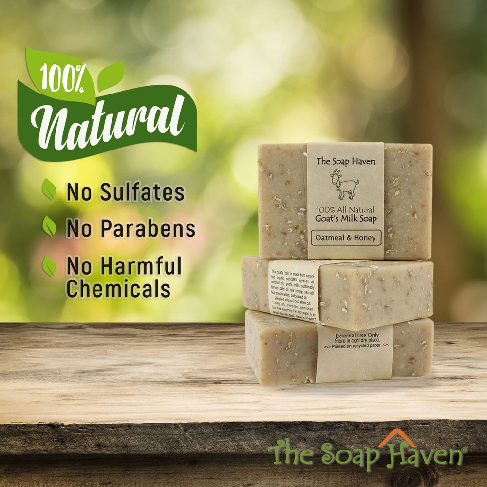 Goat milk close-up emphasizes nourishing, moisturizing natural base.