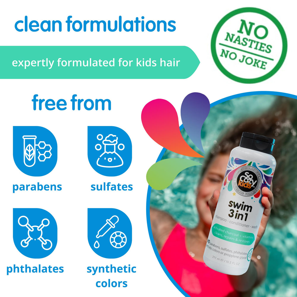 Coffee seed extract ingredient close-up suggesting cleansing benefits for hair after pool days.