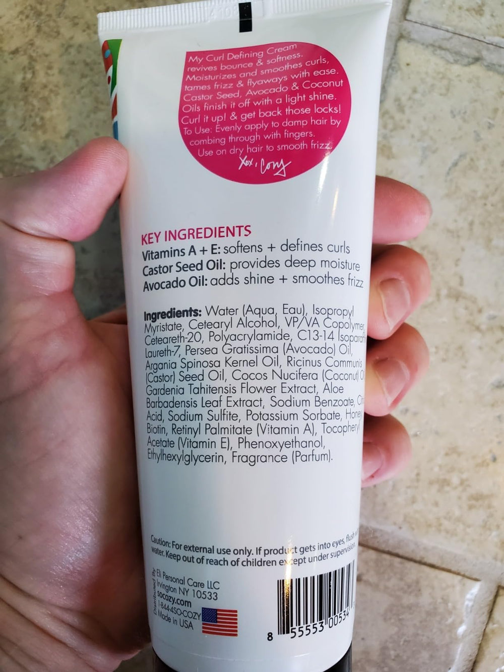 SoCozy Curl Defining Cream smooths flyaways, keeping curls neat on kids throughout the day.
