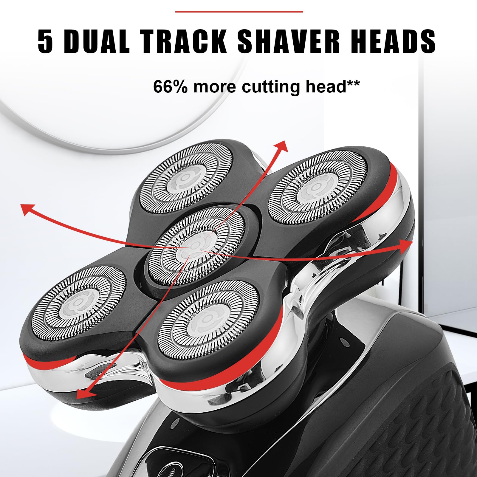 Sodaer 5 dual-track heads deliver faster shaves with better coverage