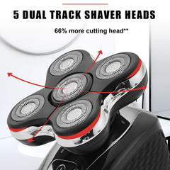 Sodaer 5 dual-track heads deliver faster shaves with better coverage