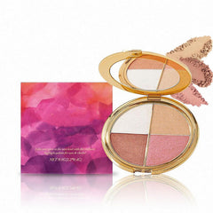 Soelegant paleta 4 colores, compacto para maquillaje diario.