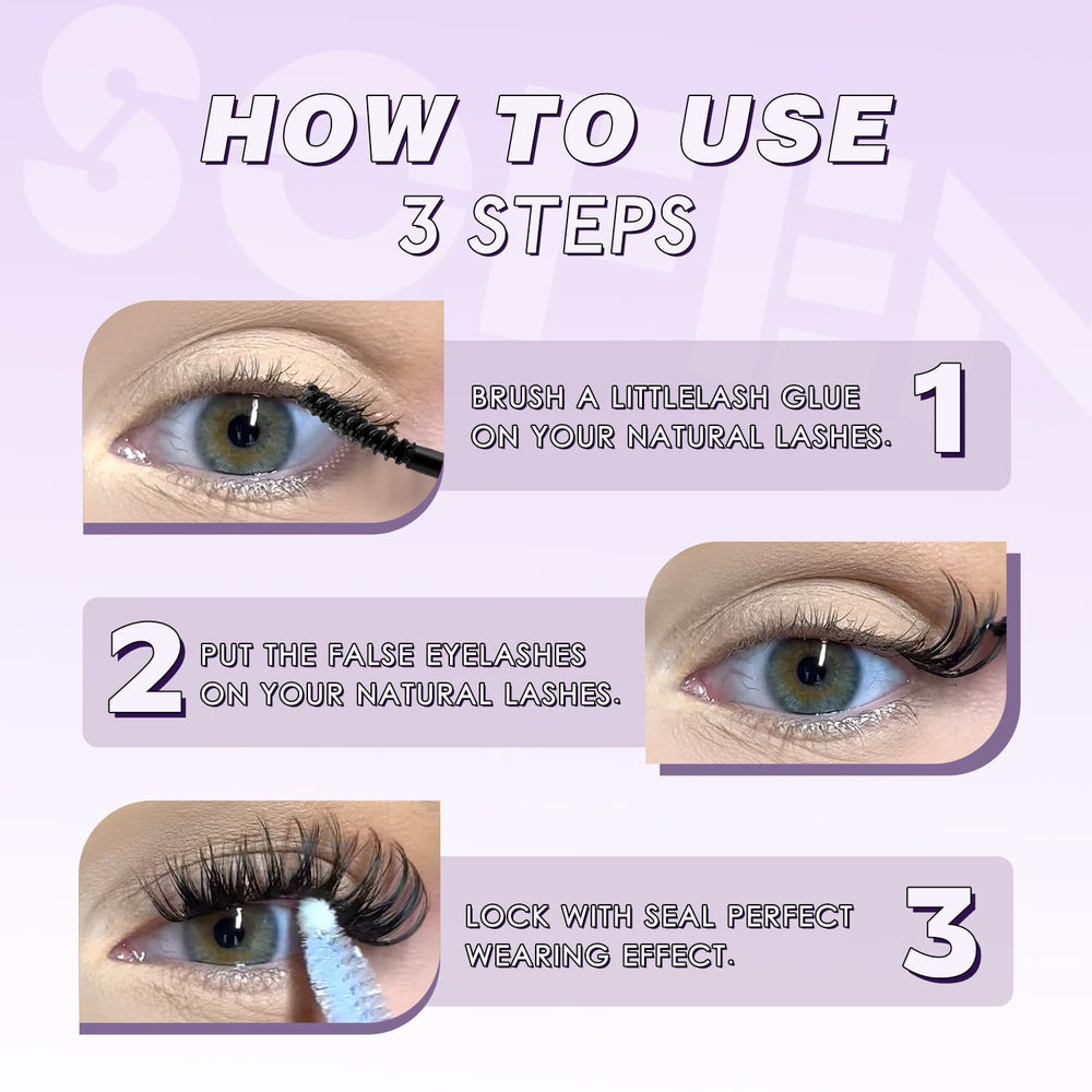 SOFENIDA detailed application guide supports beginners tackling DIY lashes.