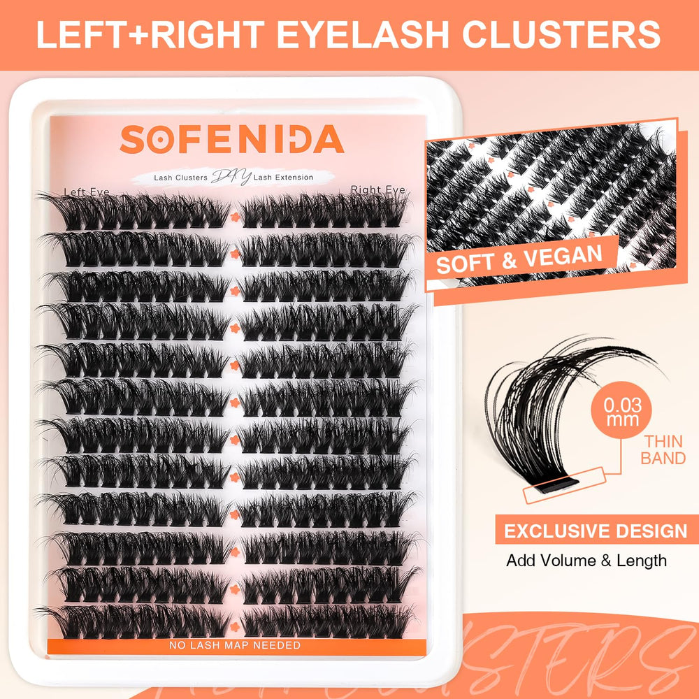 SOFENIDA beginner-friendly DIY lash clusters save time on makeup.