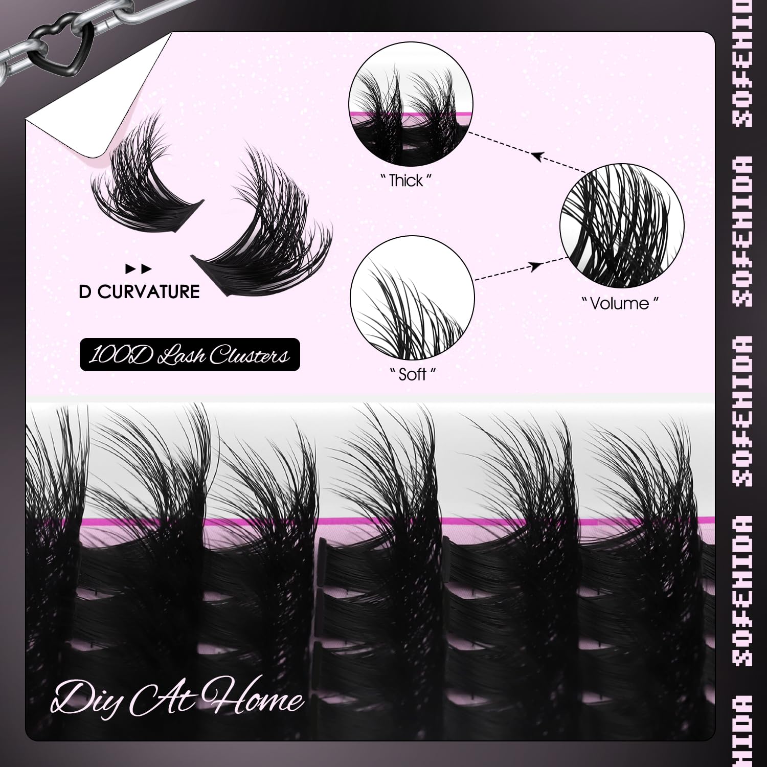 SoFenida D-curvature clusters add natural depth while sustaining a dramatic, 3D effect.