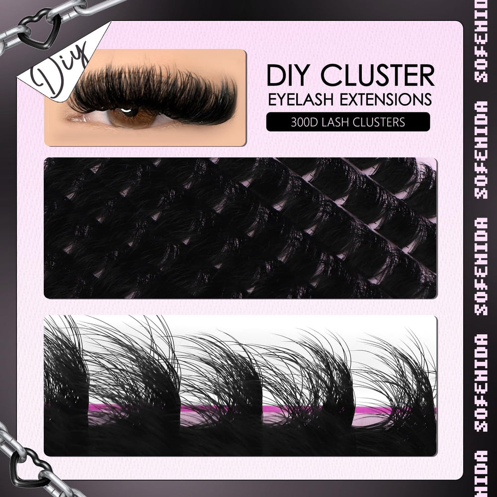 SOFENIDA lash clusters durable and reusable for multiple uses.