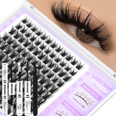 SOFENIDA lash clusters kit box for at-home salon results and easy setup.