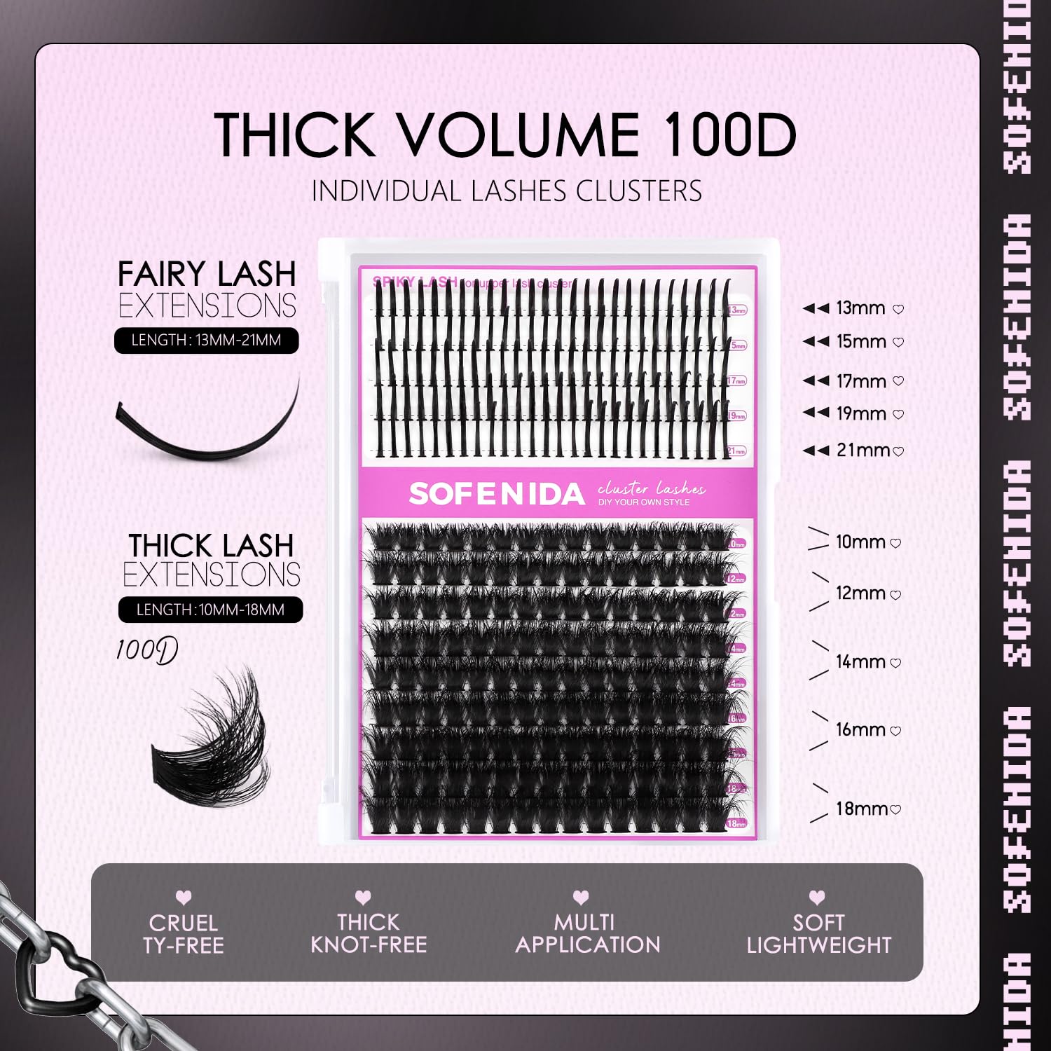 SoFenida lightweight plant-fibre matte lashes for natural feel