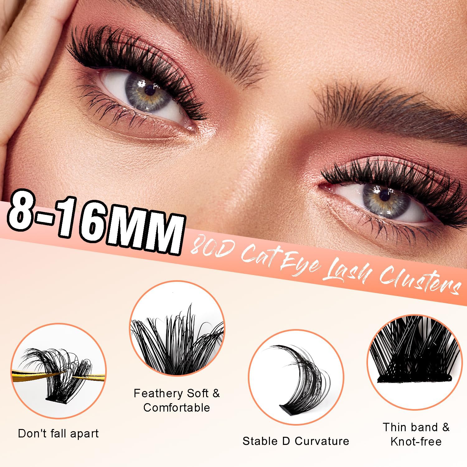 SOFENIDA mapped left-right eyelash clusters for easy at-home application.