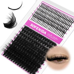 SoFenida lash clusters with spikes 13-21mm for bold manga-style volume