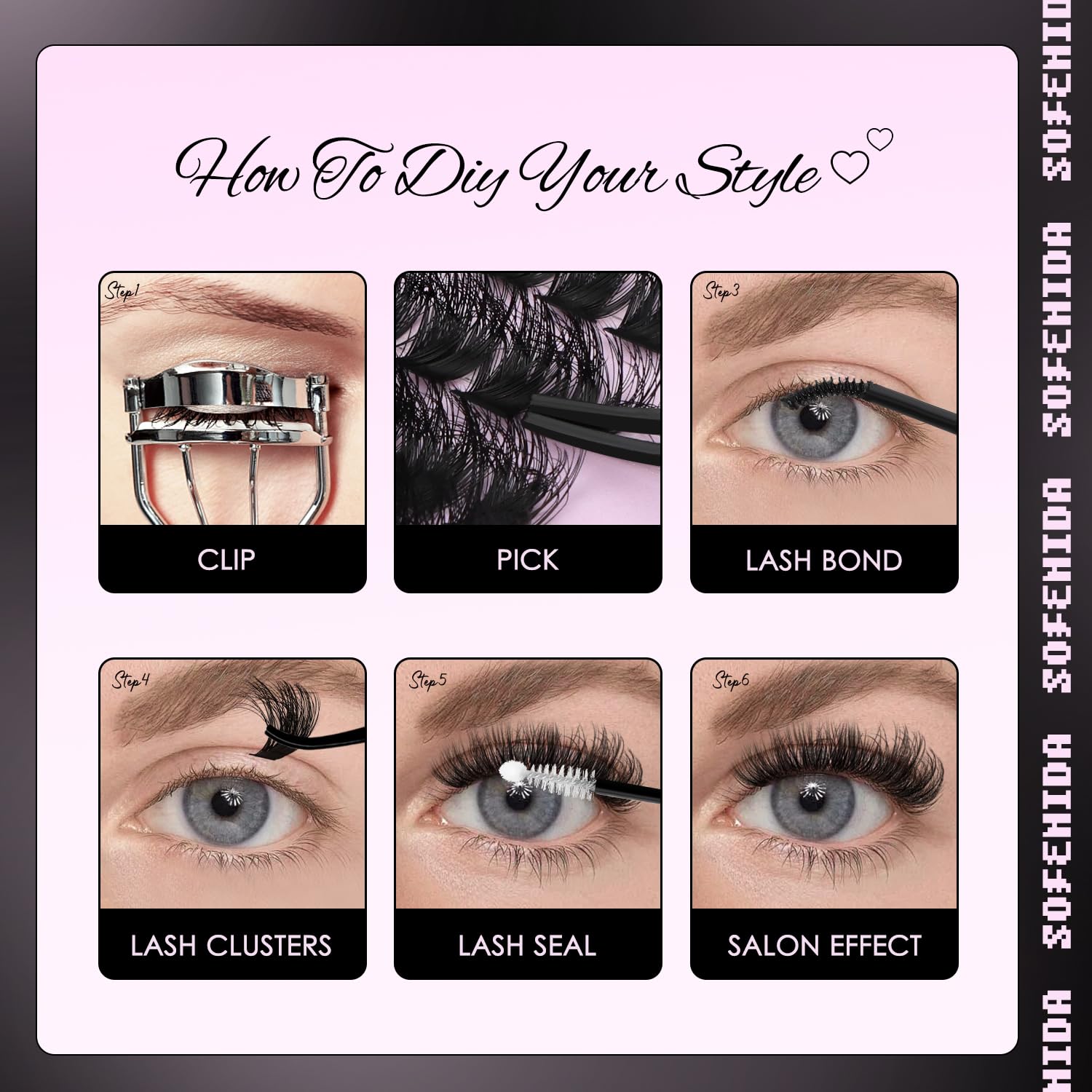 SoFenida lash kit offers bold volume while staying lightweight for day-to-night wear.