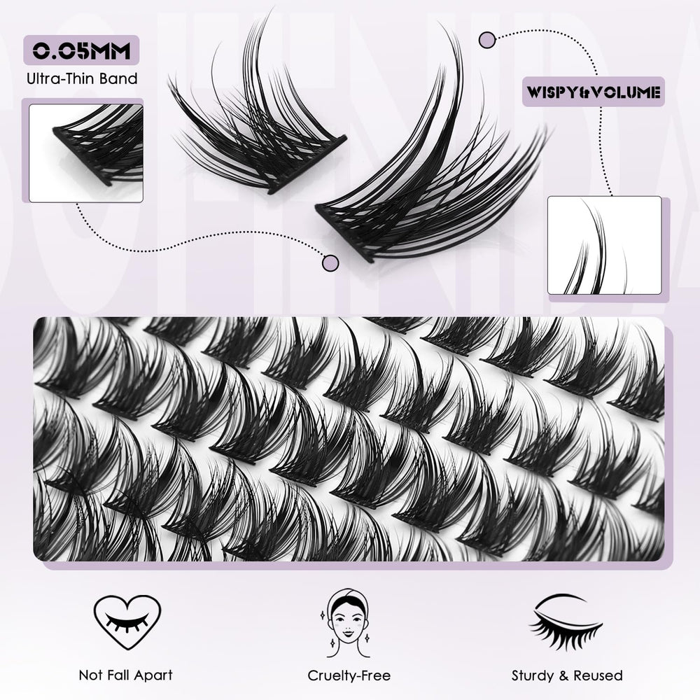 SOFENIDA wispy lash clusters provide natural yet glamorous volume every day.