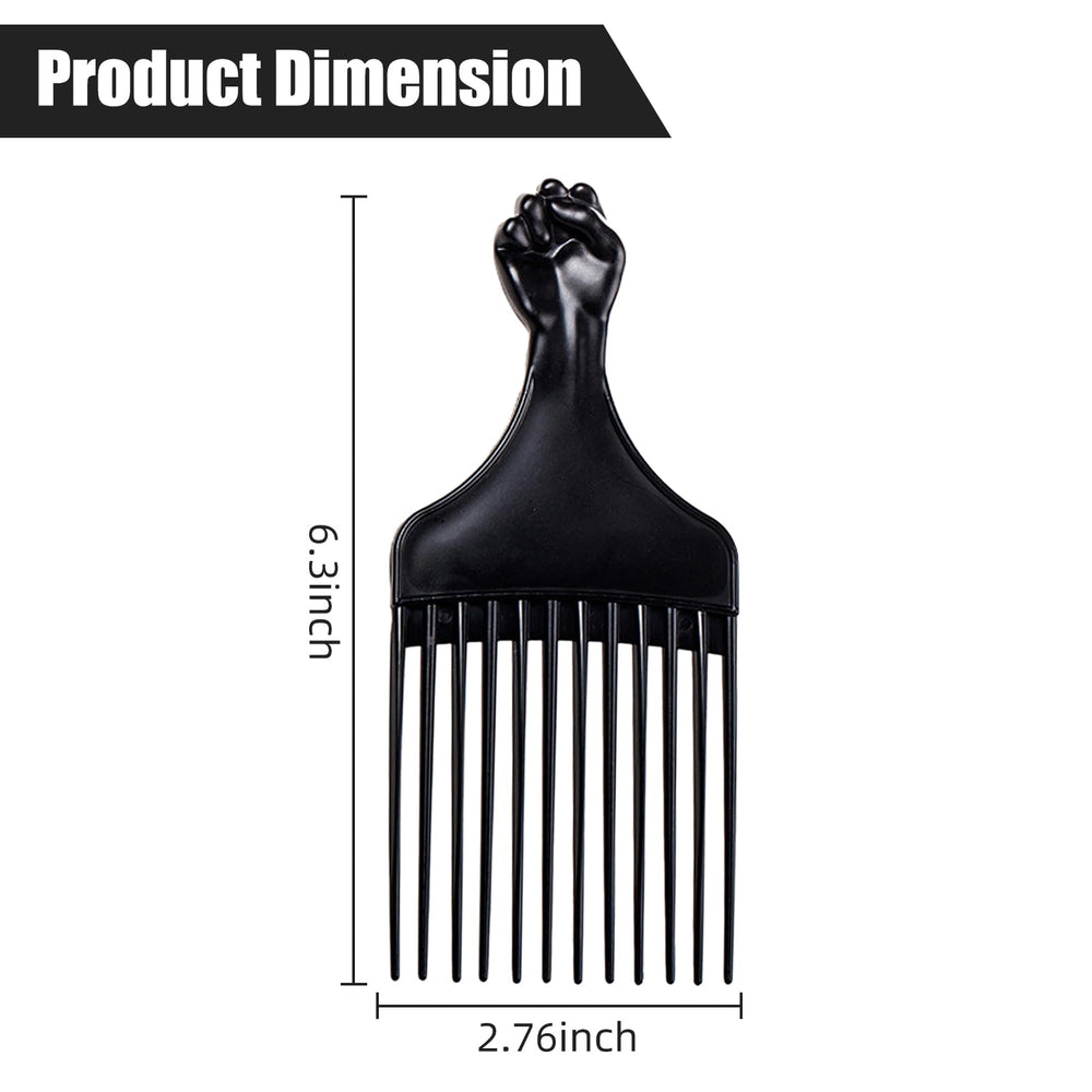 Soft 'N Style afro pick with 12-wide teeth for thick, textured hair.
