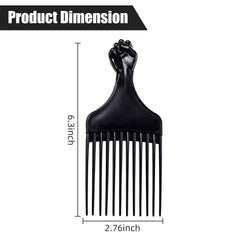 Soft 'N Style afro pick with 12-wide teeth for thick, textured hair.