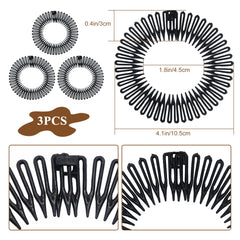 Soft 'N Style circular headband with perimeter teeth for secure all-day hold.