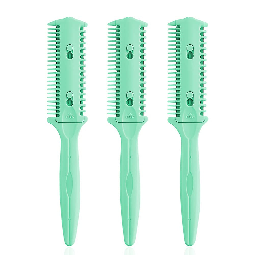 Soft 'N Style double-headed razor comb for precise trimming and styling