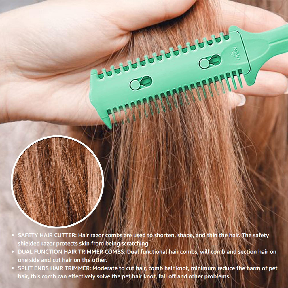 Soft 'N Style hair cutting combs side-by-side for thinning and shaping