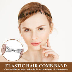 Model wearing Soft 'N Style headband for a polished, quick hairstyle.