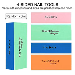 Soft 'N Style nail buffer with four coarse sanding sides for smoothing