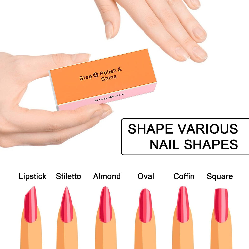 Soft 'N Style buffer on artificial nails for smoothing