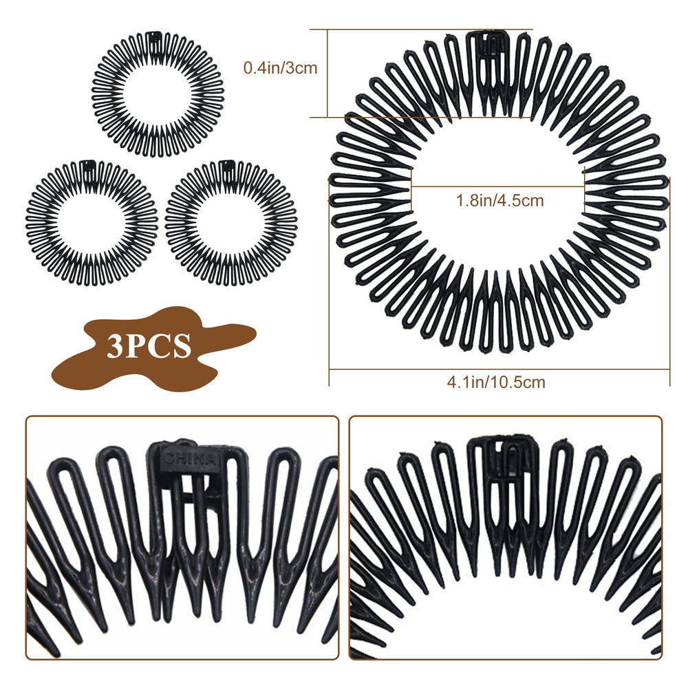 Soft 'N Style stretch headband showing perimeter teeth for non-slip wear.
