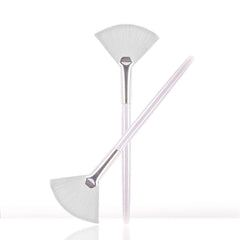 Soft 'N Style Taklon fan mask brush acid applicator for even glycolic peel application.